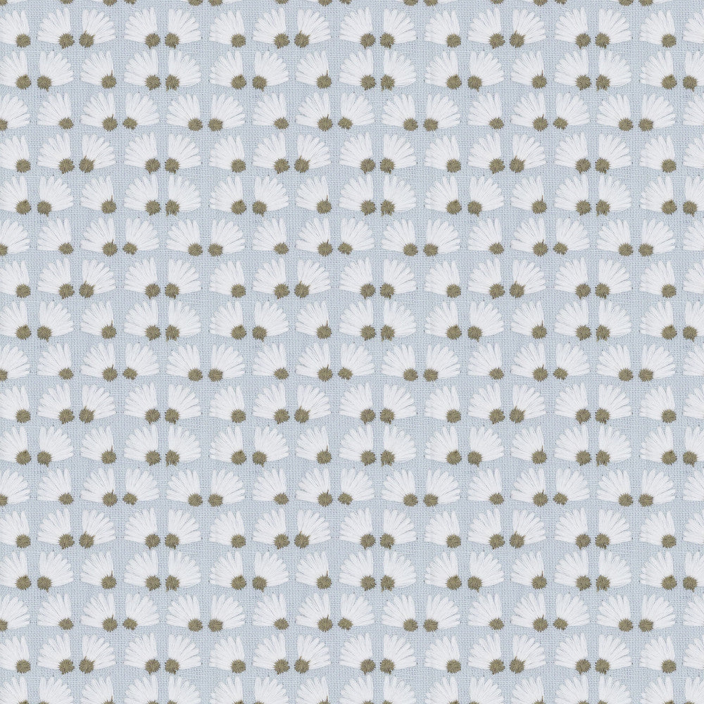 7834-3 Daisypatch Starlight by Bassett Mcnab Designer Fabric BASSETT MCNAB WOODLANDS 52%LIN 48%COT %PEMB INDIA Horizontal: 3.000 and Vertical: 1.750 50.5 in - Swanky Fabrics -