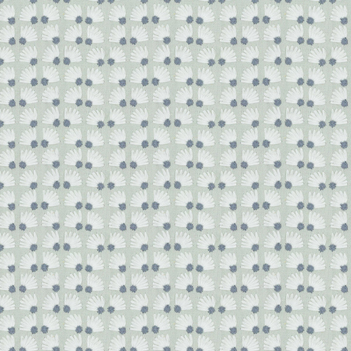7834-4 Daisypatch Dusk by Bassett Mcnab Designer Fabric BASSETT MCNAB WOODLANDS 52%LIN 48%COT %PEMB INDIA Horizontal: 3.000 and Vertical: 1.750 50.5 in - Swanky Fabrics -