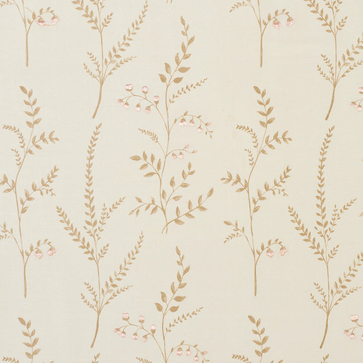 Cynthia Embroidered Print Natural 78351 by Schumacher Designer Fabric EXQUISITE EMBROIDERIES See Sample INDIA - </p><p>Repeat: Horizontal: 17" (43CM) and Vertical: 16 1/4" (41CM) 51 1/4" - Swanky Fabrics -