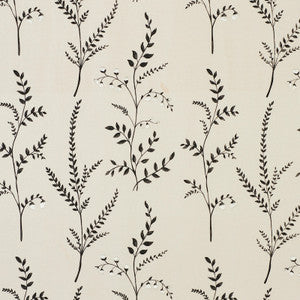 Cynthia Embroidered Print Black 78352 by Schumacher Designer Fabric