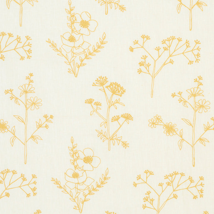 Lisbeth Embroidery Marigold 78362 by Schumacher Fabric Schumacher Fabric Lisbeth Embroidery Marigold 78362Fabric LINEN 100% INDIA </p><p>Repeat: H: HORZ. 17 3/8" (44CM) , V: VERT. 14 3/4" (37CM) 54 - Fabric Carolina -