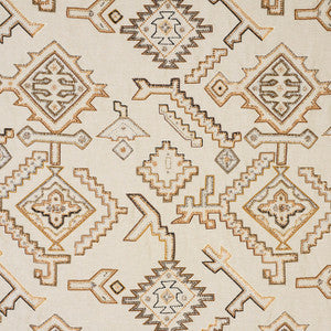 Ezma Embroidery Neutral 78380 by Schumacher Designer Fabric