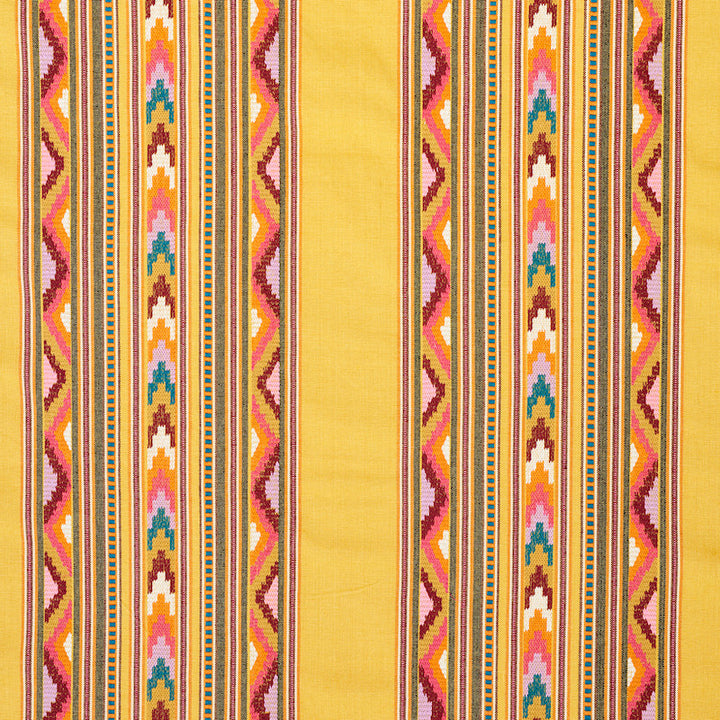 Zarzuela Stripe Embroidery Saffron 78391 by Schumacher Designer Fabric EXQUISITE EMBROIDERIES COTTON 68% LINEN 32% INDIA </p><p>Repeat: Horizontal: 13 1/4" (34CM) and Vertical: 7 7/8" (20CM) 53 - Swanky Fabrics -