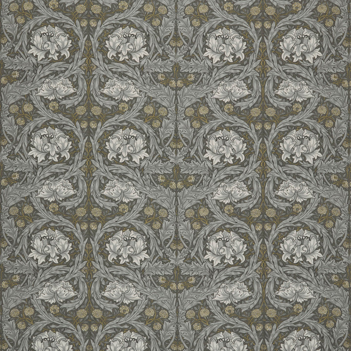 7860 African Marigold 2 Slate by Wmah Fabric Wmah Fabric 7860 African Marigold 2 SlateFabric WILLIAM MORRIS AT HOME KELMSCOTT GARDENS VOL 2 100%COT SPAIN </p><p>Repeat: H: 27.500, V: 16.125 55 in - Fabric Carolina -