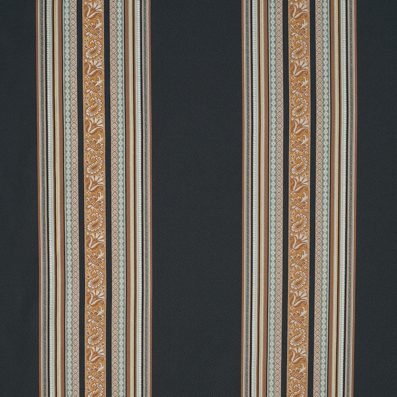 Markova Stripe Black 78600 by Schumacher Fabric Schumacher Fabric Markova Stripe Black 78600Fabric COTTON 84% INDIA </p><p>Repeat: H: HORZ. 13 1/2" (34CM), V: VERT. 3 7/8" (10CM) 53.5 - Fabric Carolina -