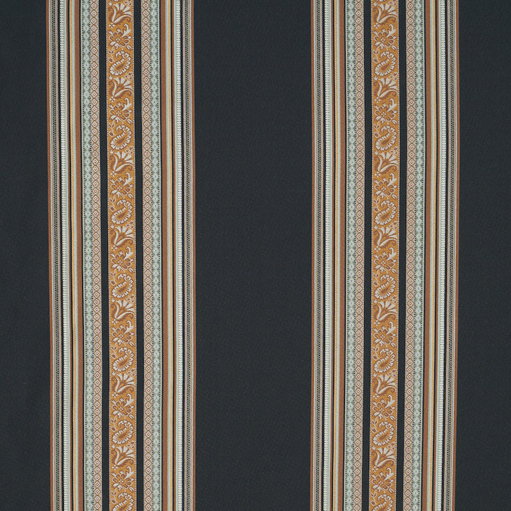 Markova Stripe Black 78600 by Schumacher Fabric Schumacher Fabric Markova Stripe Black 78600Fabric COTTON 84% INDIA </p><p>Repeat: H: HORZ. 13 1/2" (34CM), V: VERT. 3 7/8" (10CM) 53.5 - Fabric Carolina -