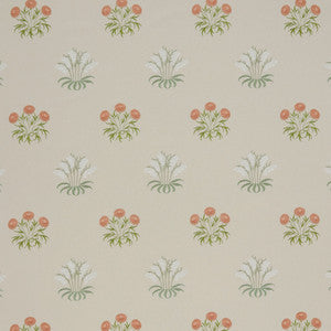 7862 Lilyflower Embroidery 2 Sage by Wmah Designer Fabric