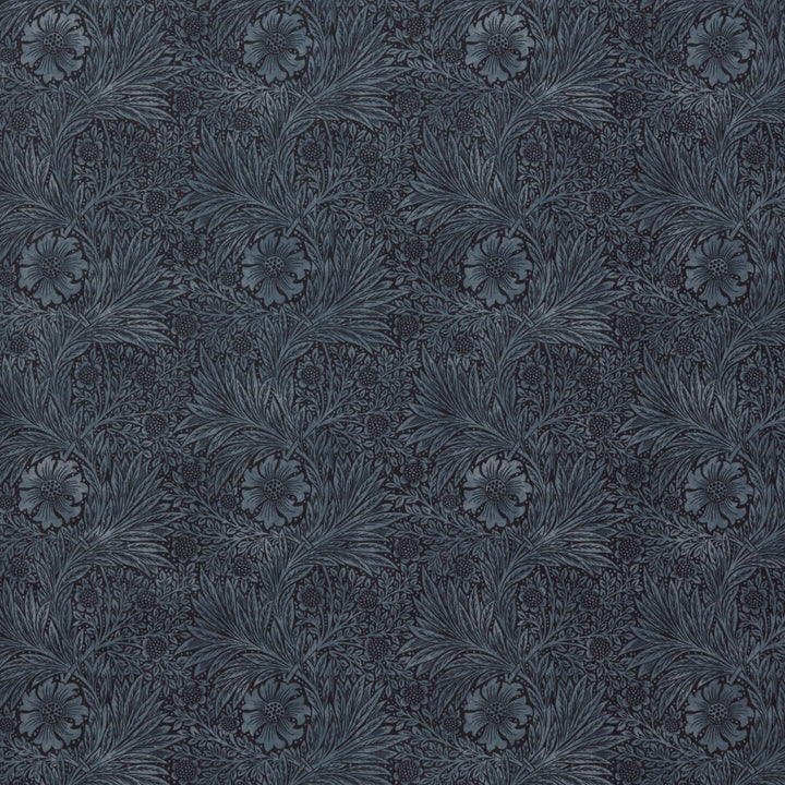 7864 Marigold Velvet 3 Navy by Wmah Fabric Wmah Fabric 7864 Marigold Velvet 3 NavyFabric WILLIAM MORRIS AT HOME KELMSCOTT GARDENS VOL 2 100%POL TURKEY </p><p>Repeat: H: 18.000, V: 18.000 54 in - Fabric Carolina -