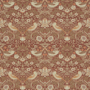 7866 Strawberry Thief 1 Pepper by Wmah Designer Fabric