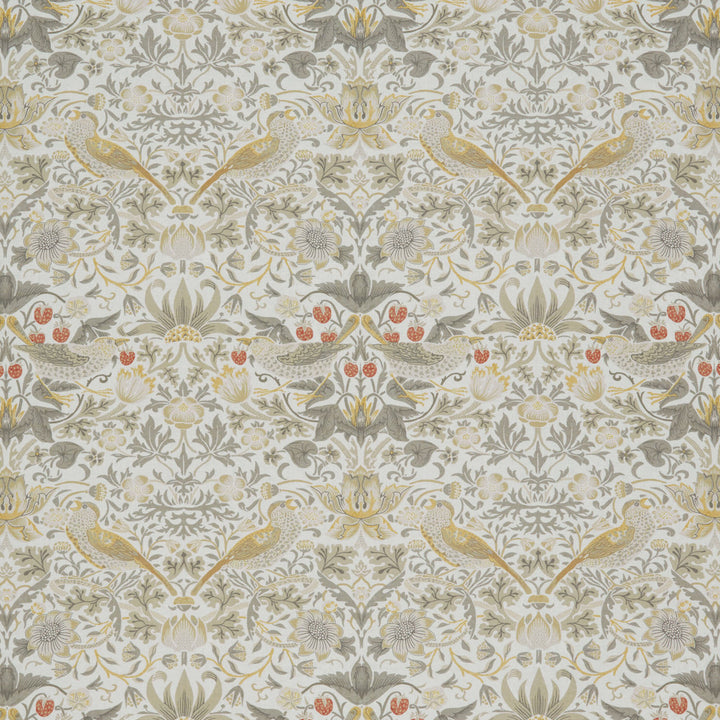 7866 Strawberry Thief 3 Putty by Wmah Fabric Wmah Fabric 7866 Strawberry Thief 3 PuttyFabric WILLIAM MORRIS AT HOME KELMSCOTT GARDENS VOL 1 100%COT SPAIN </p><p>Repeat: H: 18.250, V: 20.375 55 in - Fabric Carolina -