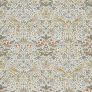 7866 Strawberry Thief 3 Putty by Wmah Designer Fabric