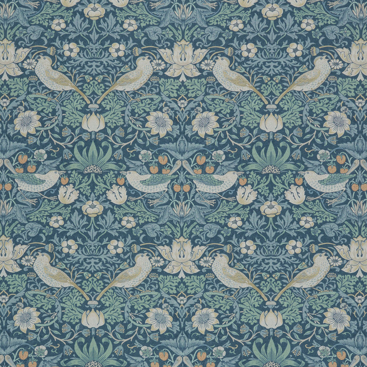 7866 Strawberry Thief 4 Bay by Wmah Fabric Wmah Fabric 7866 Strawberry Thief 4 BayFabric WILLIAM MORRIS AT HOME KELMSCOTT GARDENS VOL 1 100%COT SPAIN </p><p>Repeat: H: 18.250, V: 20.375 55 in - Fabric Carolina -
