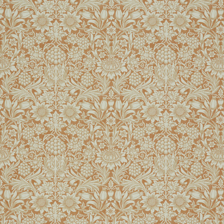 7867 Sunflower 3 Clay by Wmah Fabric Wmah Fabric 7867 Sunflower 3 ClayFabric WILLIAM MORRIS AT HOME KELMSCOTT GARDENS VOL 1 100%COT SPAIN </p><p>Repeat: H: 18.500, V: 15.375 55 in - Fabric Carolina -