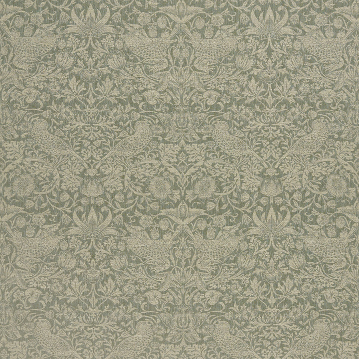 7868 Strawberry Thief Woven 2 Sage by Wmah Fabric Wmah Fabric 7868 Strawberry Thief Woven 2 SageFabric WILLIAM MORRIS AT HOME KELMSCOTT GARDENS VOL 2 83%POL 17%COT INDIA </p><p>Repeat: H: 13.750, V: 16.125 54 in - Fabric Carolina -