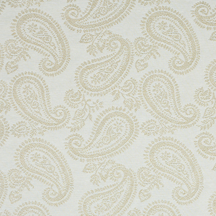Milena Paisley Natural 78720 by Schumacher Designer Fabric NEW TRADITIONAL II See Sample ITALY - </p><p>Repeat: Horizontal: 13 3/4" (35CM) and Vertical: 13 1/2" (34CM) 55" (140CM) - Swanky Fabrics -