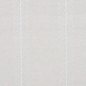Camile Embroidery Natural 78741 by Schumacher Designer Fabric