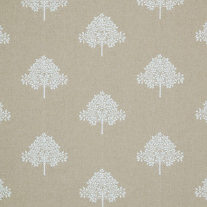7875 Marigold Tree Embroidery 2 Flax by Wmah Designer Fabric