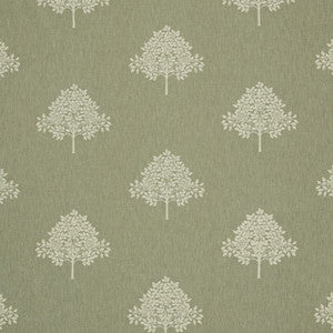 7875 Marigold Tree Embroidery 3 Sage by Wmah Designer Fabric