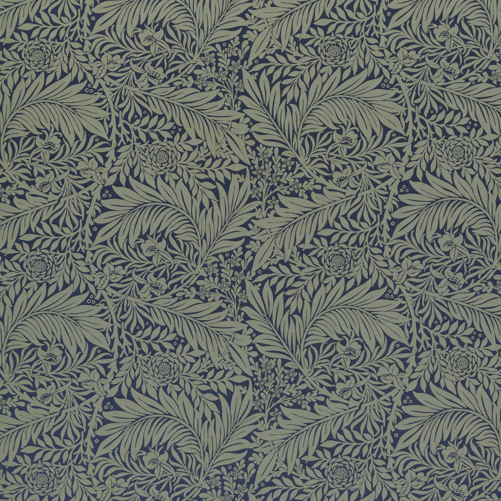 7876 Larkspur Woven 2 Navy by Wmah Fabric Wmah Fabric 7876 Larkspur Woven 2 NavyFabric WILLIAM MORRIS AT HOME KELMSCOTT GARDENS VOL 2 63%COT 37%POL INDIA </p><p>Repeat: H: 18.250, V: 14.125 54 in - Fabric Carolina -