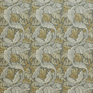 7878 Acanthus Velvet 2 Stone by Wmah Designer Fabric