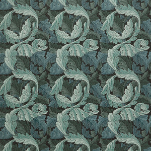 7878 Acanthus Velvet 3 Navy by Wmah Designer Fabric