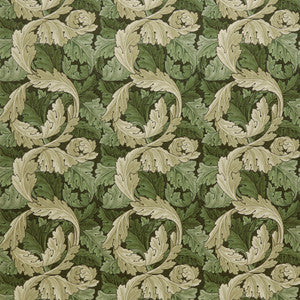 7878 Acanthus Velvet 4 Elm by Wmah Designer Fabric