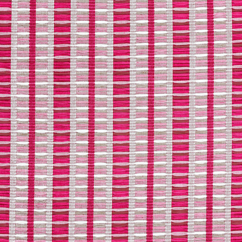 Palopo Hand Woven Stripe Flamingo 78821 by Schumacher Fabric Schumacher Fabric Palopo Hand Woven Stripe Flamingo 78821Fabric COTTON 100% GUATEMALA </p><p>Repeat: H: HORZ. 1 7/8" (5CM) , V: VERT. 6 3/4" (17CM) 34.625 - Fabric Carolina -