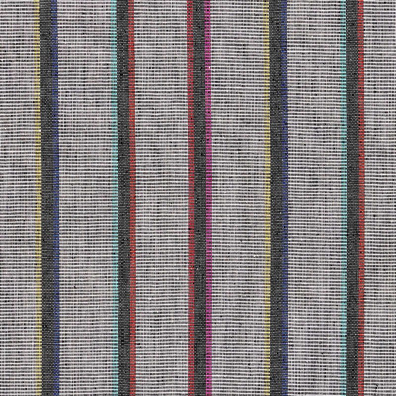Corcha Hand Woven Stripe Mono Multi 78840 by Schumacher Designer Fabric A RUM FELLOW HAND WOVENS See Sample GUATEMALA MEDIUM DURABILITY </p><p>Repeat: Horizontal: 7 7/8" (20CM) and Vertical: - 47" (119CM) - Swanky Fabrics -