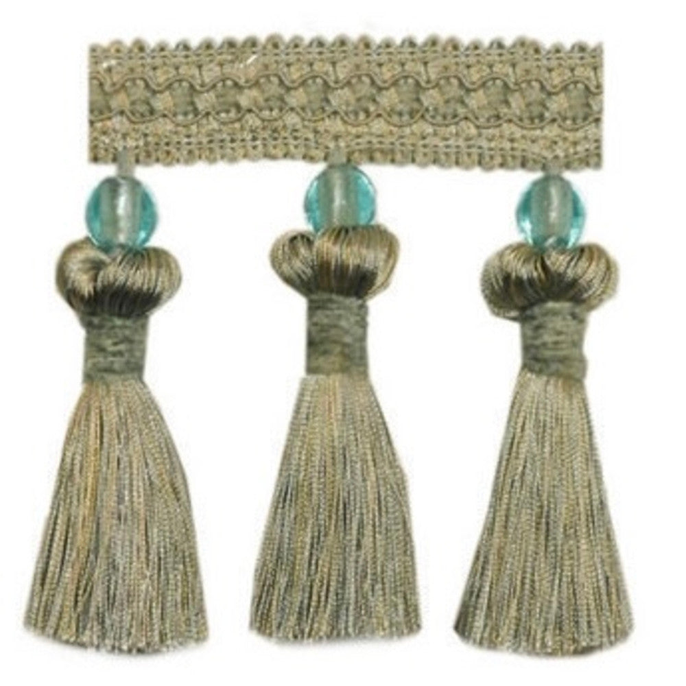 Glasgow Bluebell by Europatex Designer Fabric Classic 60% Rayon, 20% Polyester, 20% Acrylic 2" 5.00 inches - Swanky Fabrics -