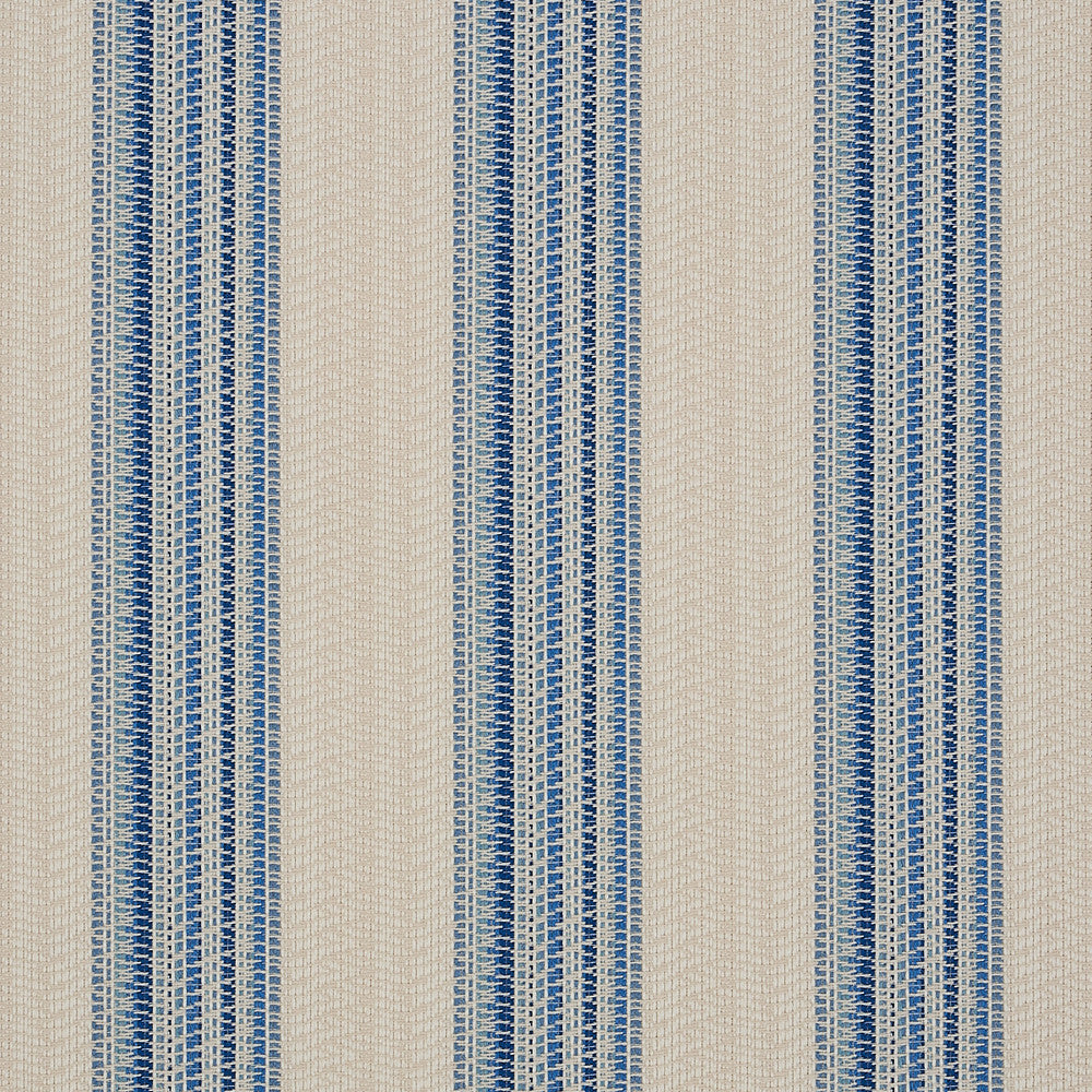 Bendita Stripe Indoor/Outdoor Blue 79153 by Schumacher Fabric Schumacher Fabric Bendita Stripe Indoor/Outdoor Blue 79153Fabric ACRYLIC 100% FRANCE </p><p>Repeat: H: HORZ. 6 3/4" (17CM), V: 54" (137CM) - Fabric Carolina -