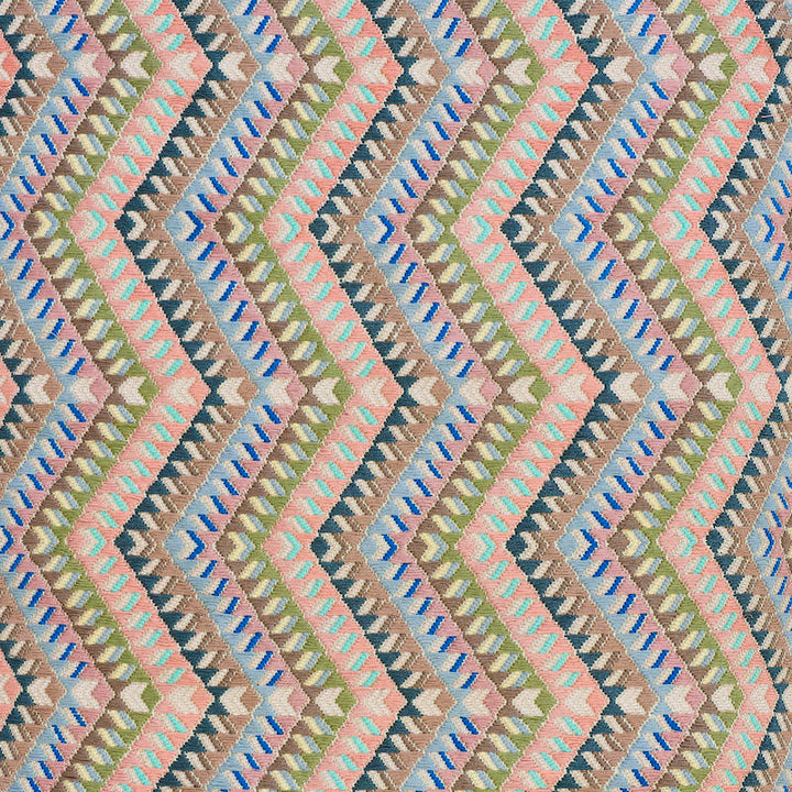 Amates Hand Woven Brocade Chalked 79221 by Schumacher Designer Fabric A RUM FELLOW BROCADES COTTON 100% GUATEMALA </p><p>Repeat: Horizontal: 4" (10CM) and Vertical: 7 1/2" (19CM) 19 - Swanky Fabrics -