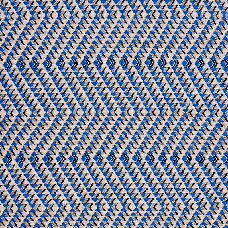 Amates Hand Woven Brocade Ocean 79222 by Schumacher Designer Fabric A RUM FELLOW BROCADES COTTON 100% GUATEMALA </p><p>Repeat: Horizontal: 1" (3CM) and Vertical: 7 1/2" (19CM) 19 - Swanky Fabrics -