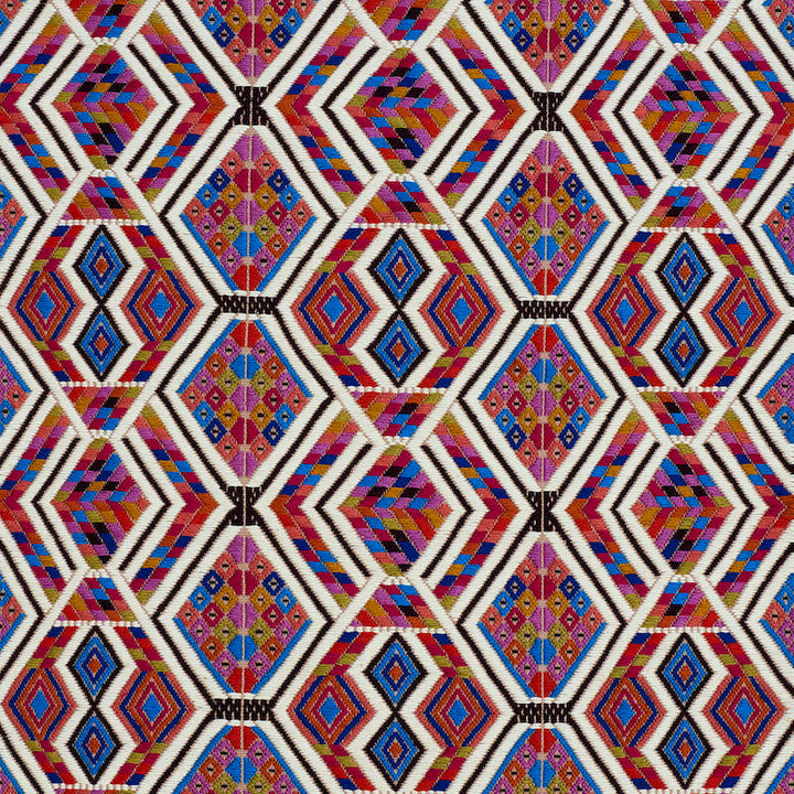 Chahal Hand Woven Brocade Carnival 79230 by Schumacher Designer Fabric A RUM FELLOW BROCADES See Sample GUATEMALA LIGHT DURABILITY </p><p>Repeat: Horizontal: 7" (18CM) and Vertical: 8 1/4" (21CM) 19" (48CM) - Swanky Fabrics -