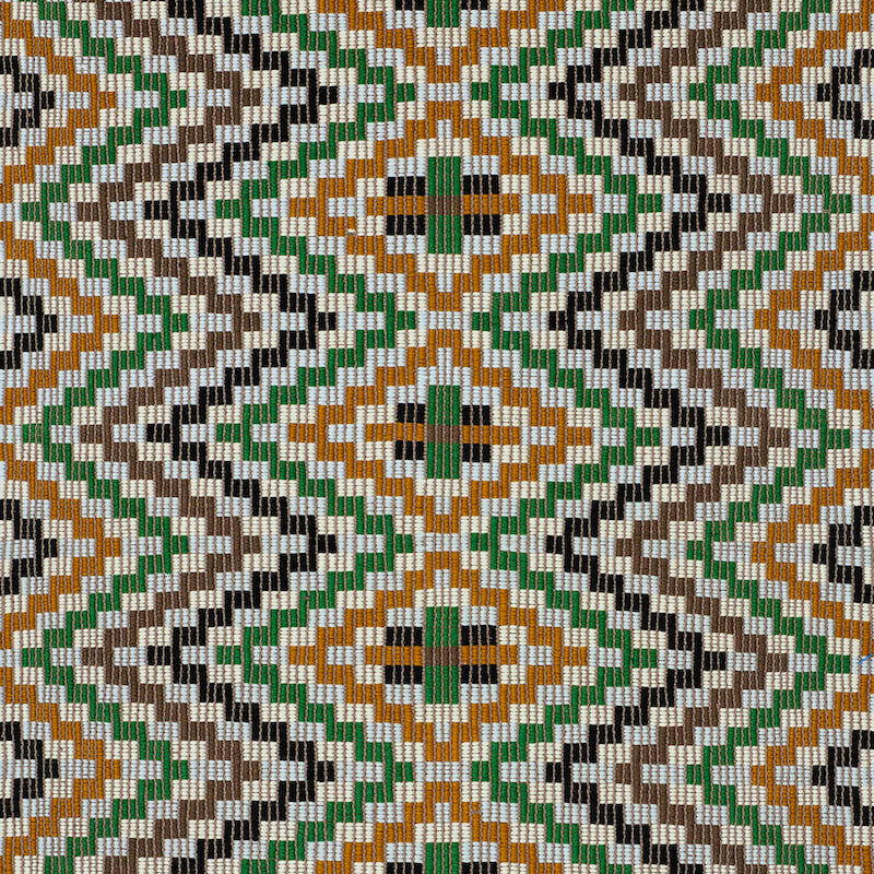 Izapa Hand Woven Brocade Jewel 79251 by Schumacher Fabric Schumacher Fabric Izapa Hand Woven Brocade Jewel 79251Fabric COTTON 100% GUATEMALA </p><p>Repeat: H: HORZ. 19" (48CM), V: VERT. 4 3/4" (12CM) 19 - Fabric Carolina -