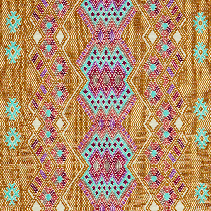 Kaya Hand Woven Brocade Mostaza 79261 by Schumacher Designer Fabric A RUM FELLOW BROCADES See Sample GUATEMALA LIGHT DURABILITY </p><p>Repeat: Horizontal: 19" (48CM) and Vertical: 7" (18CM) 19" (48CM) - Swanky Fabrics -