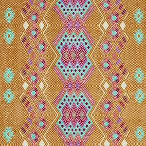 Kaya Hand Woven Brocade Mostaza 79261 by Schumacher Designer Fabric