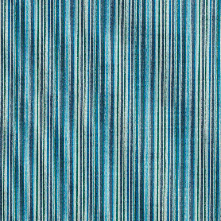 Sinoir Stripe Blue 79352 by Schumacher Designer Fabric RIVE GAUCHE POLYESTER 50% NYLON 39% INDIA </p><p>Repeat: Horizontal: 2 1/8" (5CM) and Vertical: 53 - Swanky Fabrics -