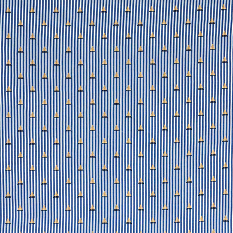 Ludus Stripe Blue 79361 by Schumacher Designer Fabric MISTERIOSO VISCOSE 51% POLYESTER 49% INDIA </p><p>Repeat: Horizontal: 3" (8CM) and Vertical: 3 3/8" (9CM) 56.25 - Swanky Fabrics -