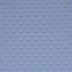 Ludus Stripe Blue 79361 by Schumacher Designer Fabric