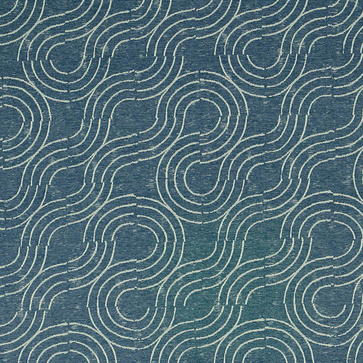 Alma Indoor/Outdoor Denim 79401 by Schumacher Designer Fabric INDOOR/OUTDOOR PRINTS & WOVENS V See Sample UNITED STATES OF AMERICA HIGH DURABILITY </p><p>Repeat: Horizontal: 14" (36CM) and Vertical: 23 3/4" (60CM) 53" (135CM) - Swanky Fabrics -