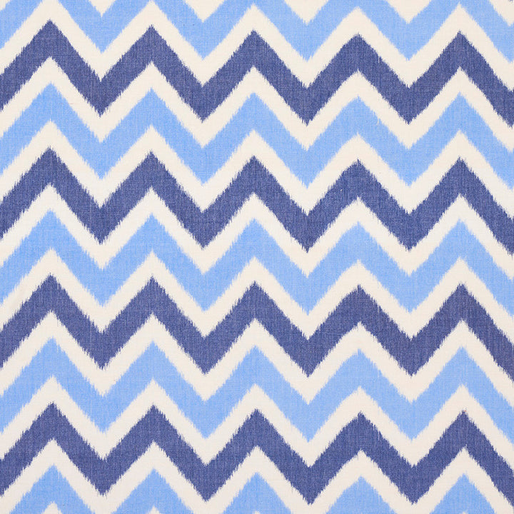 Vedado Ikat Indigo 79460 by Schumacher Designer Fabric HAPPY TOGETHER II COTTON 100% INDIA </p><p>Repeat: Horizontal: 5" (13CM) and Vertical: 6" (15CM) 53 - Swanky Fabrics -