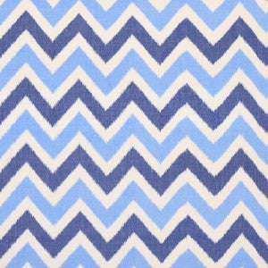 Vedado Ikat Indigo 79460 by Schumacher Designer Fabric