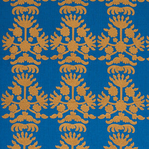 Cybele Embroidery Blue 79470 by Schumacher Designer Fabric