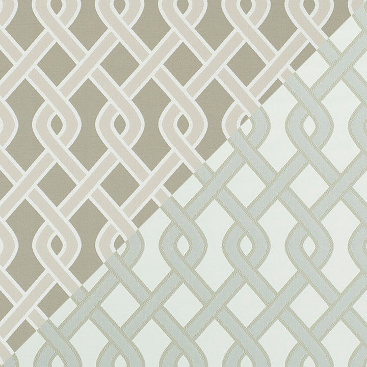 Cleo Trellis Indoor/Outdoor Neutral 79572 by Schumacher Designer Fabric INDOOR/OUTDOOR PRINTS & WOVENS V See Sample UNITED STATES OF AMERICA MEDIUM DURABILITY </p><p>Repeat: Horizontal: 4 1/2" (11CM) and Vertical: 9" (23CM) 54" (137CM) - Swanky Fabrics -