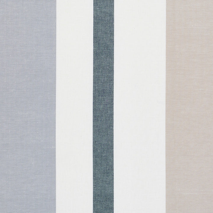 Lolland Linen Stripe Grey & Sand 79660 by Schumacher Designer Fabric SCANDINAVIAN MODERN LINEN 60% COTTON 40% INDIA </p><p>Repeat: Horizontal: HORZ 54" (137CM) and Vertical: 54 - Swanky Fabrics -