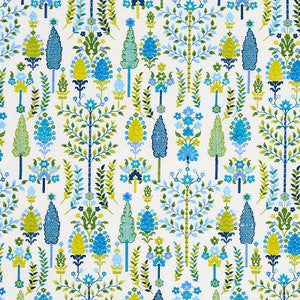 Desna Blue & Green 79821 by Schumacher Designer Fabric