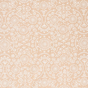 Tiana Embroidery Natural 79861 by Schumacher Designer Fabric