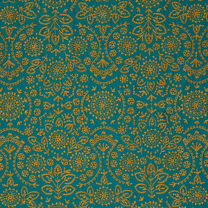 Tiana Embroidery Peacock 79862 by Schumacher Designer Fabric