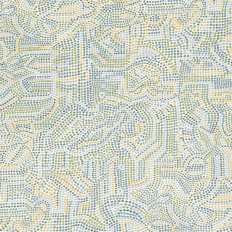 Galina Sky 79870 by Schumacher Designer Fabric BOHEMIA VISCOSE 88% POLYESTER 12% TURKEY MARTINDALE 18,000 </p><p>Repeat: Horizontal: 27" (69CM) and Vertical: 27" (69CM) 56 - Swanky Fabrics -