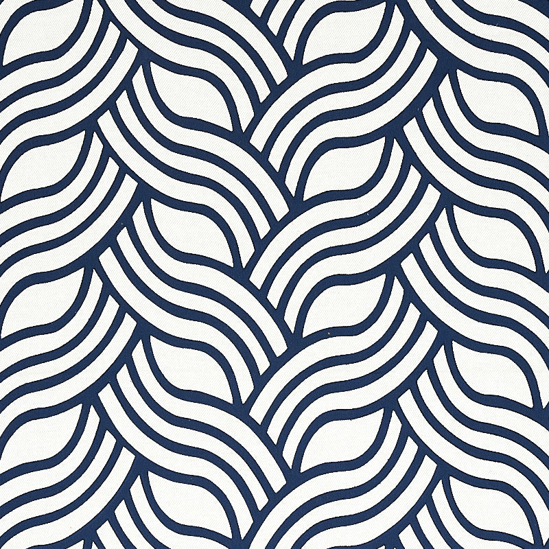 Sangomar Applique Navy 79951 by Schumacher Designer Fabric NATURA LINEN 73% POLYESTER 17% INDIA </p><p>Repeat: Horizontal: 17 1/2" (44CM) and Vertical: 7 1/2" (19CM) 54 - Swanky Fabrics -